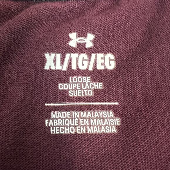 Under Armour Project Rock Shirt Mens XL Red Loose Blood Sweat Respect Tee Casual - Picture 5 of 9